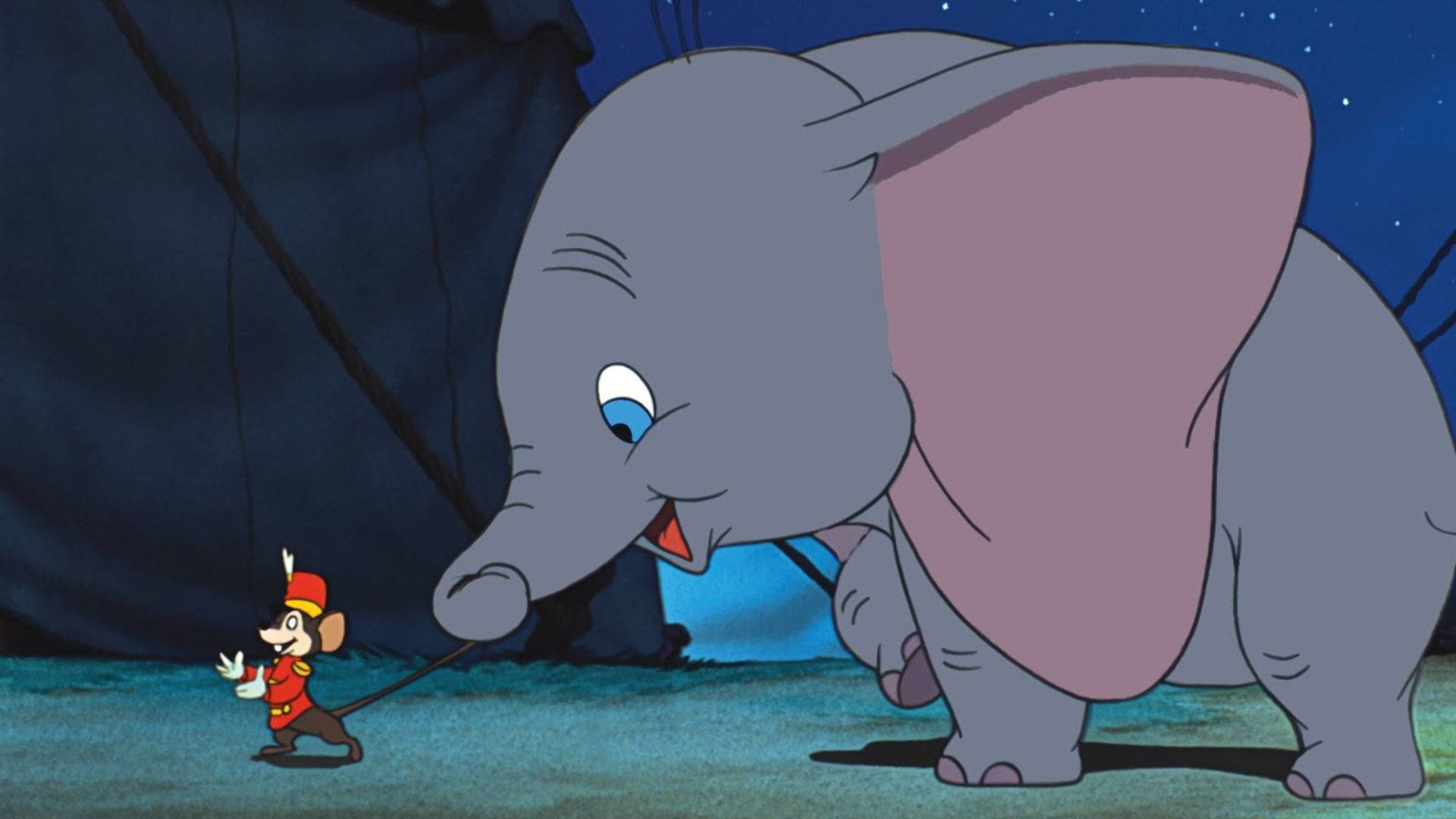 Timothy Leading Dumbo Background
