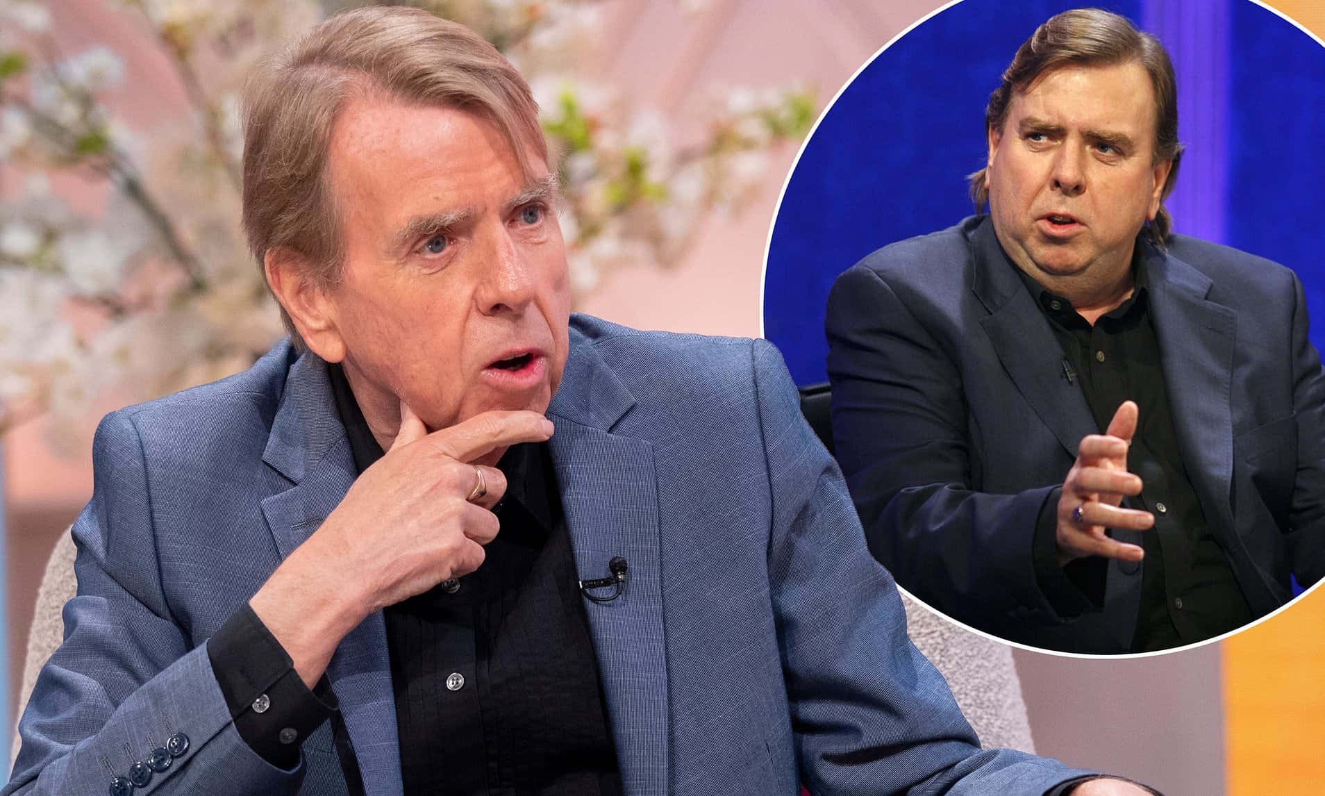 Timothy Spall in a Captivating Moment Wallpaper