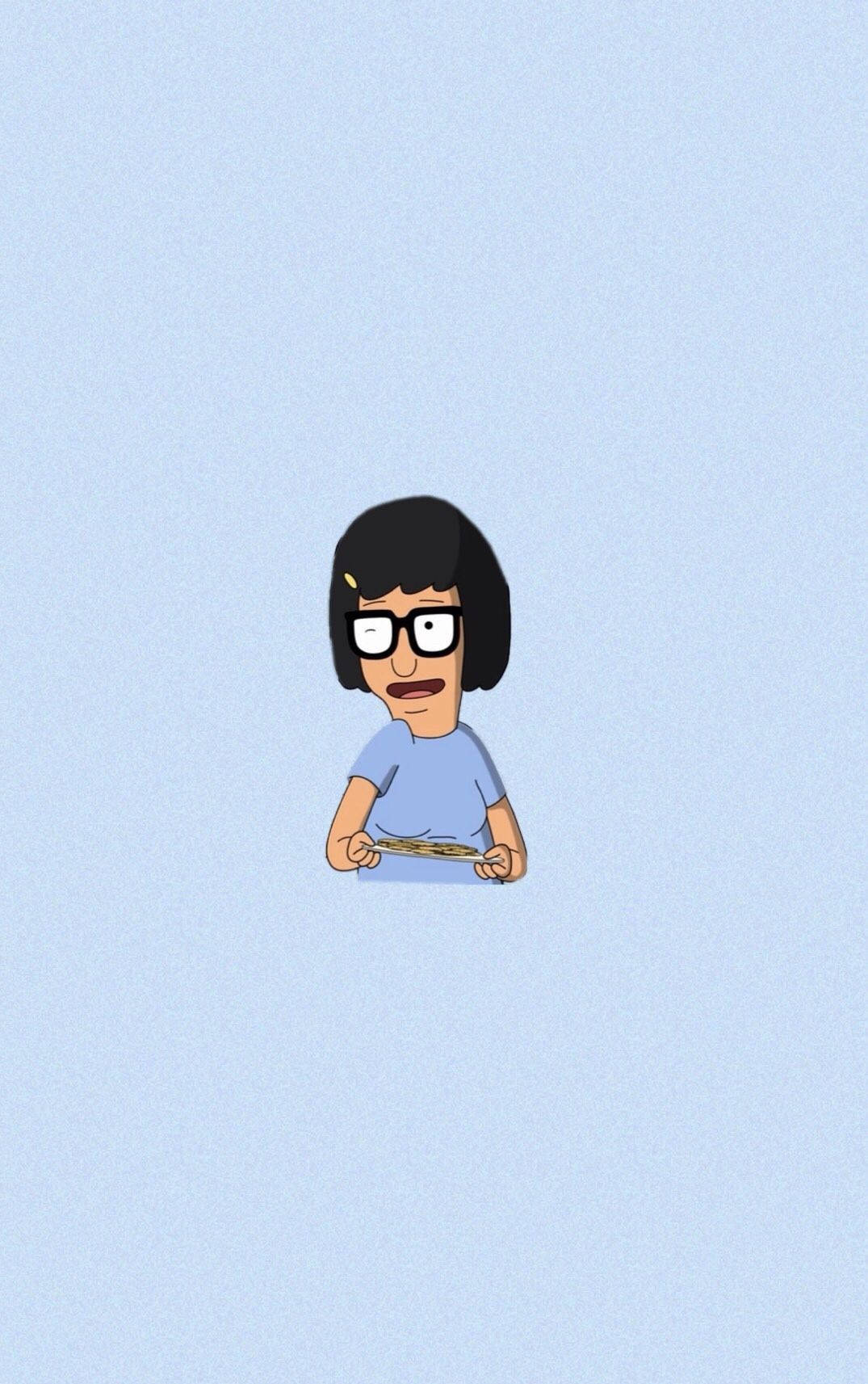 Tina Belcher With Plate Of Cookie Wallpaper