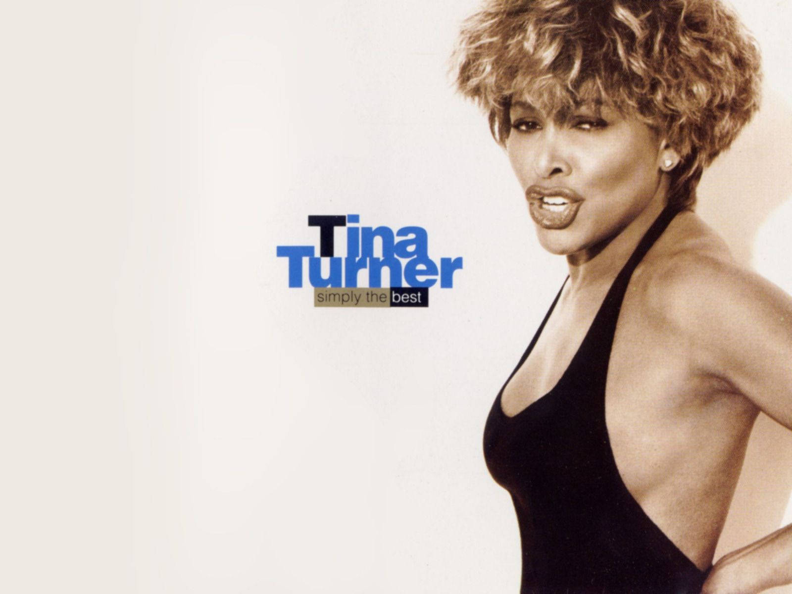Tina Turner Simpelthen Den Bedste Album Cover lægger op på skrivebordet. Wallpaper