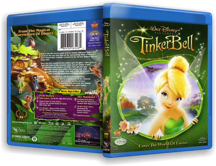 Tinker Bell D V D Cover Art PNG