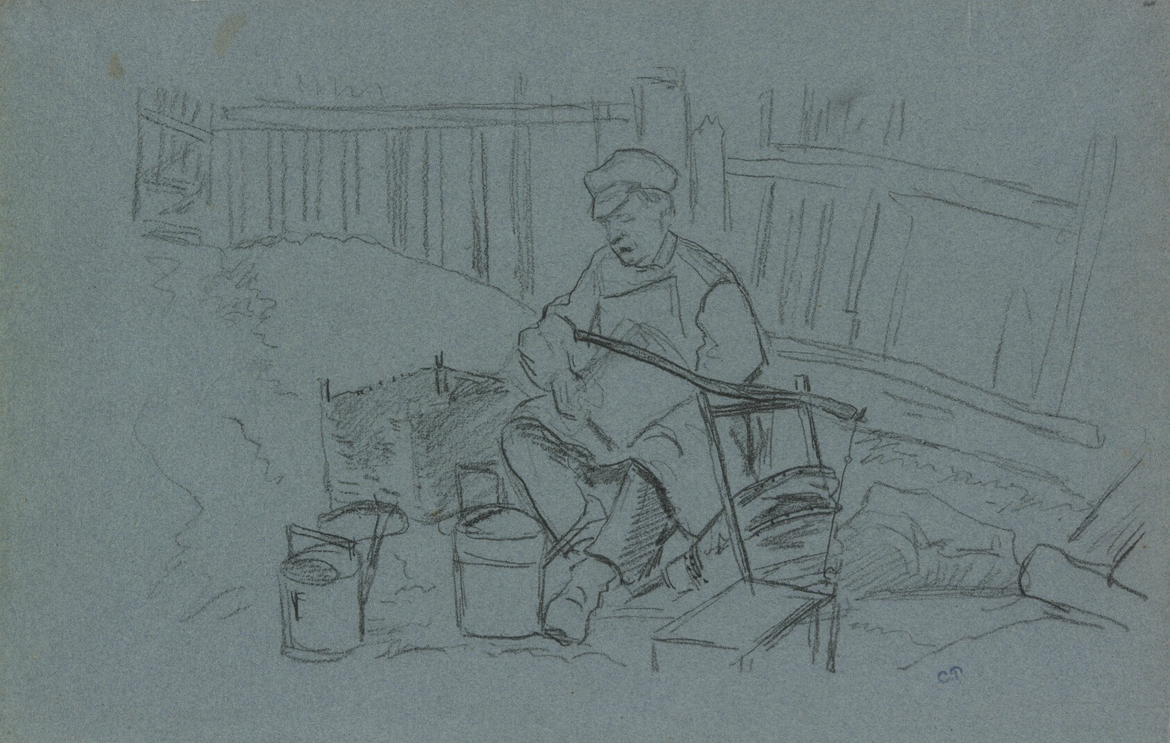 Tinker with His Tools Wallpaper