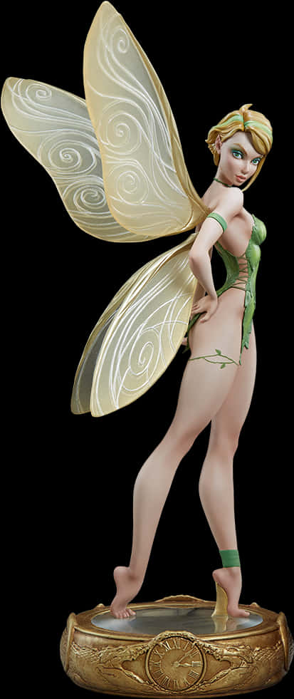 Tinkerbell Figurine Pose PNG
