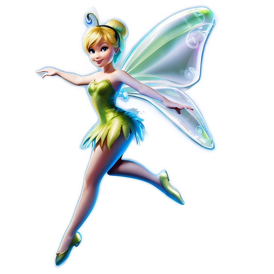 Tinkerbell Flying Png 06112024 PNG