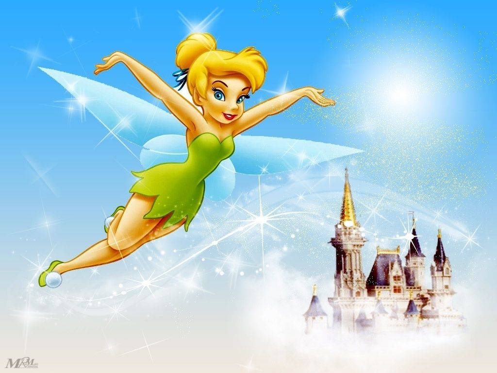 Tinkerbell From The Sky Castle Wallpaper
