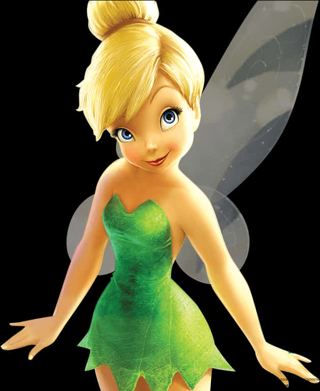 Tinkerbell Iconic Fairy Pose PNG