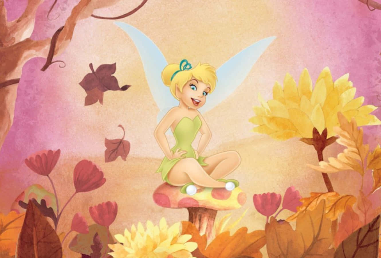 Follow the rainbow and fly with Tinkerbell