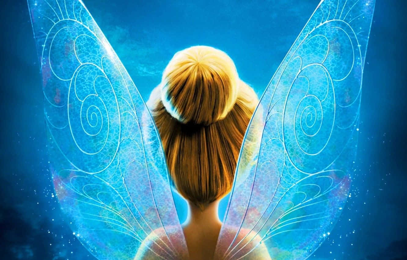 Tinkerbellfairy Che Splende Nella Foresta Magica