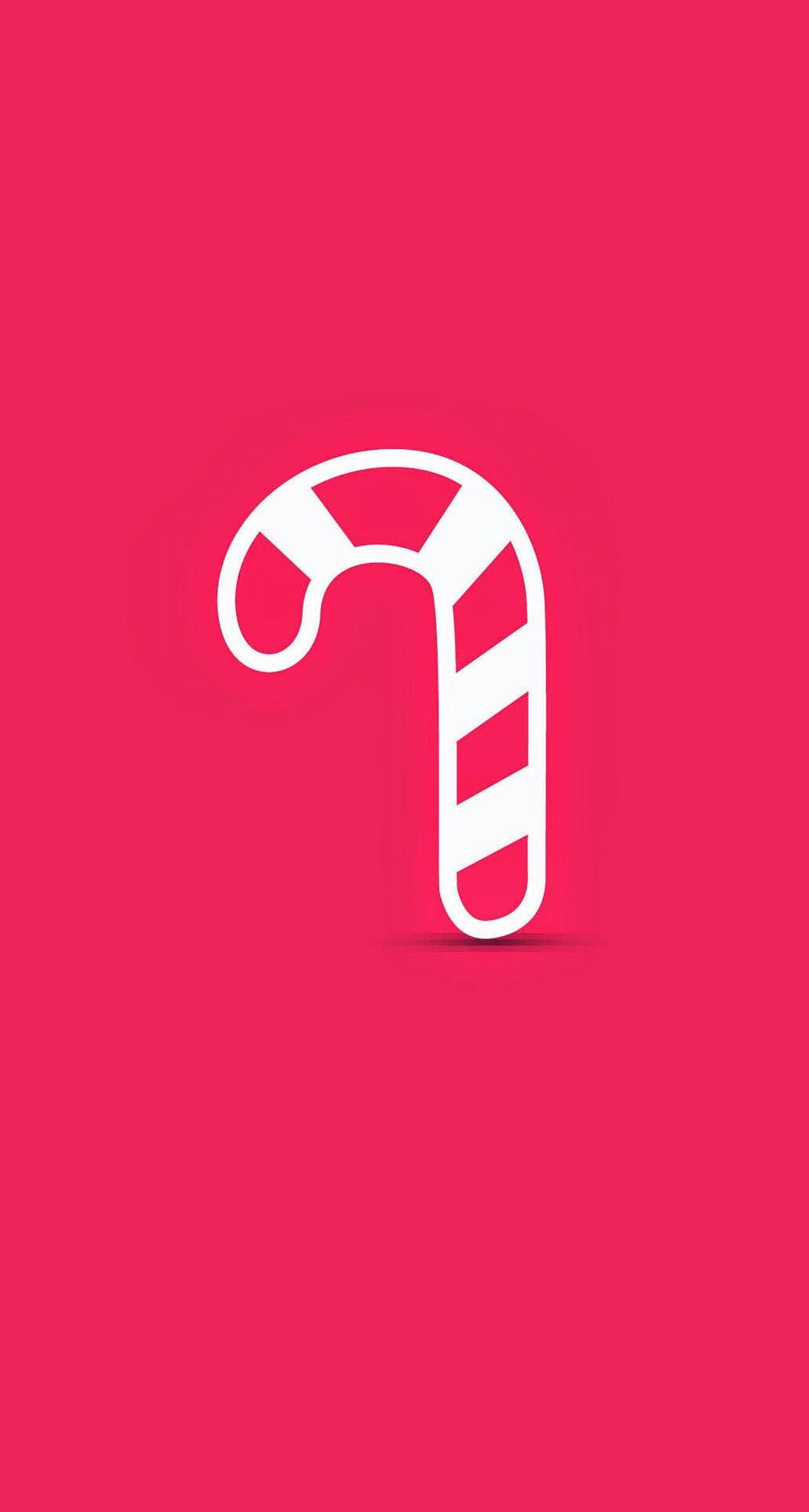 Tiny Candy Cane In Fuchsia Pink Wallpaper