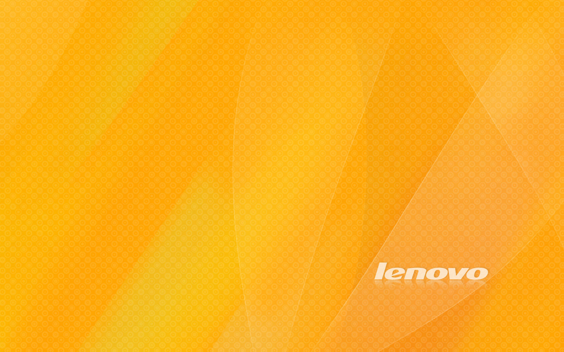 Små cirkler gule Lenovo officiel Wallpaper