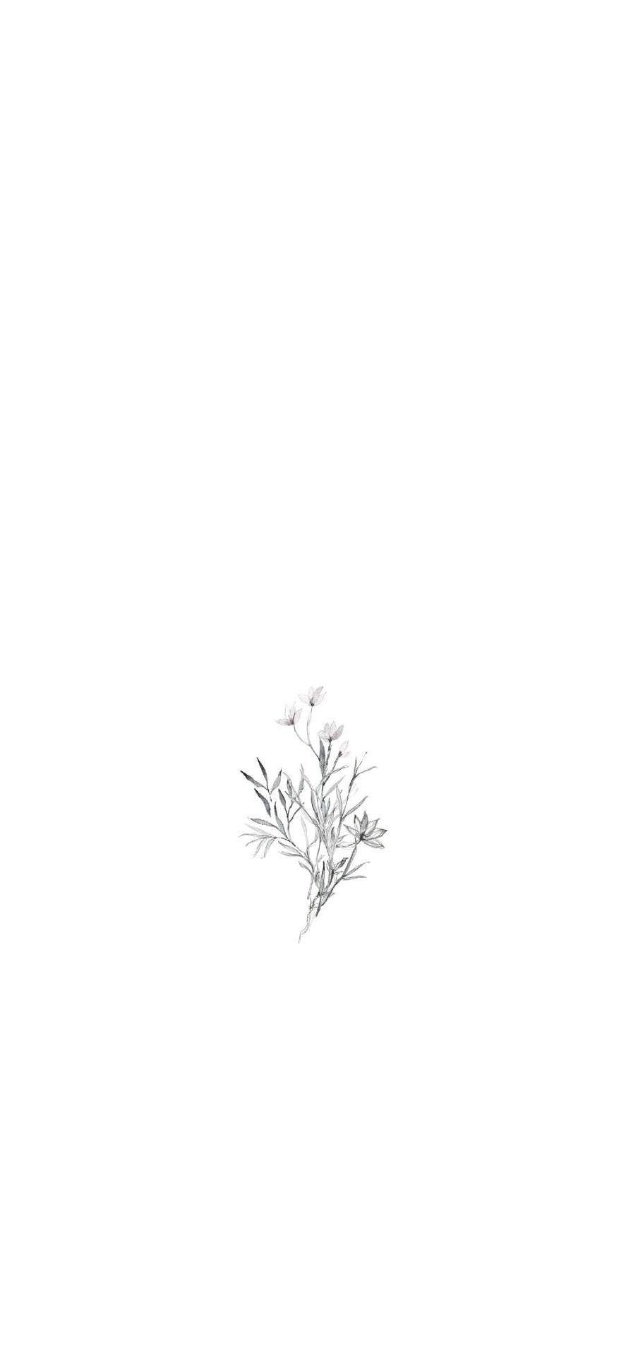 Tiny Flowers Art Drawing Background