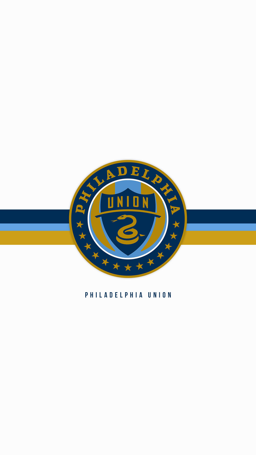 Litetutseende Philadelphia Union-logotyp. Wallpaper