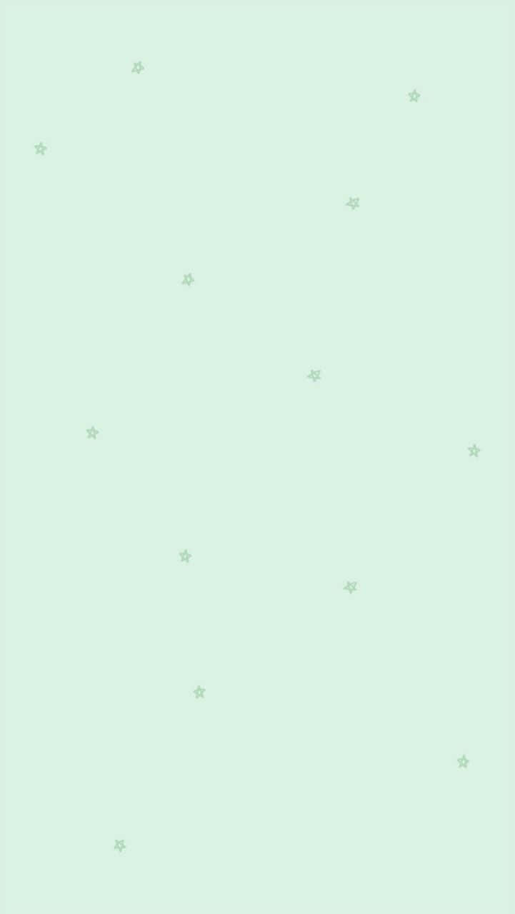 Tiny Stars Cute Green Aesthetic Background
