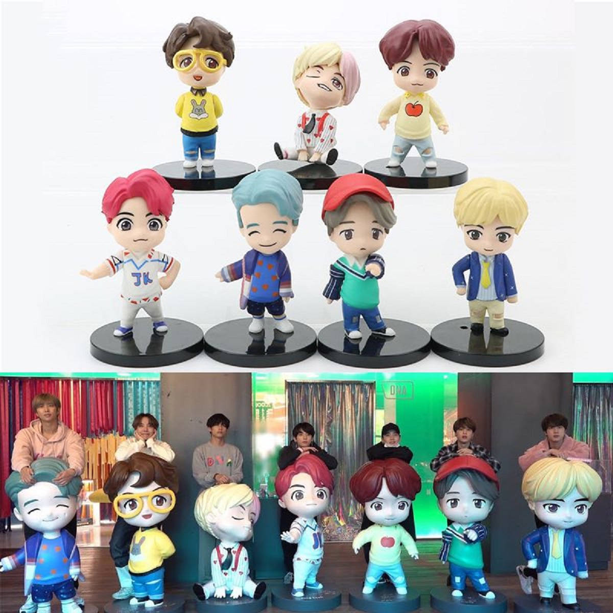 Tiny Tan Bts Cute Statues Background