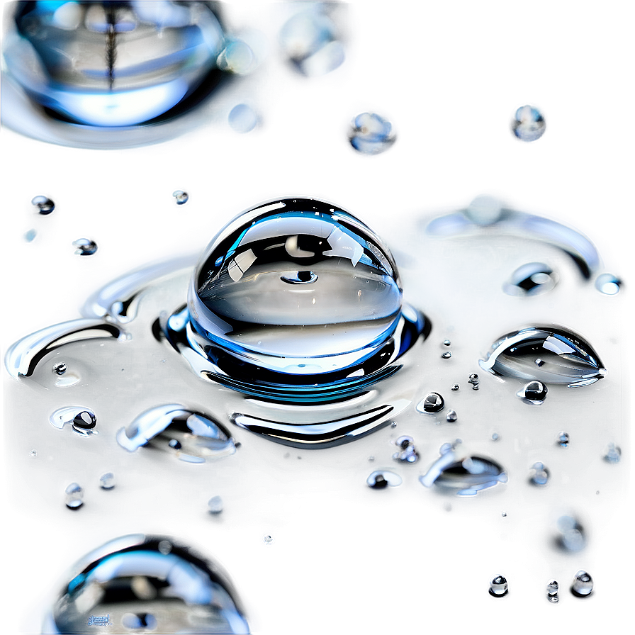 Tiny Water Drops Detail Png 06122024 PNG
