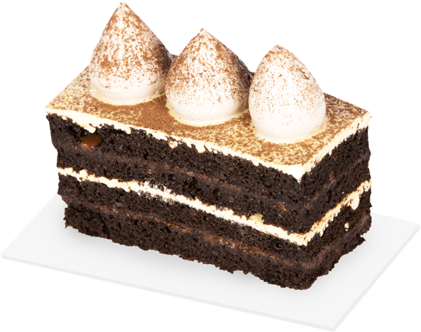 Tiramisu Cake Slice Dessert PNG