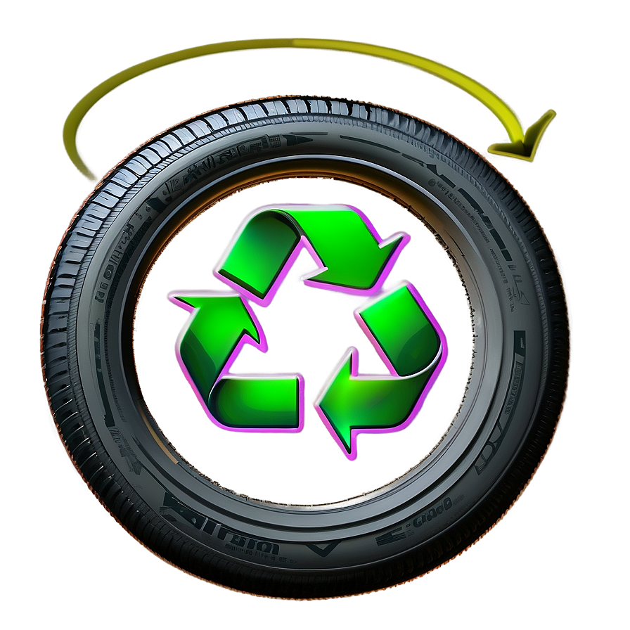 Tire Recycle Symbol Png 9 PNG