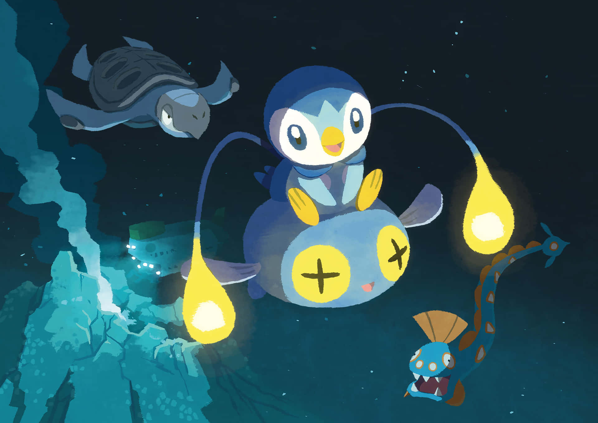Tirtouga, The Prototurtle Pokémon, Emerges In The Seas Wallpaper