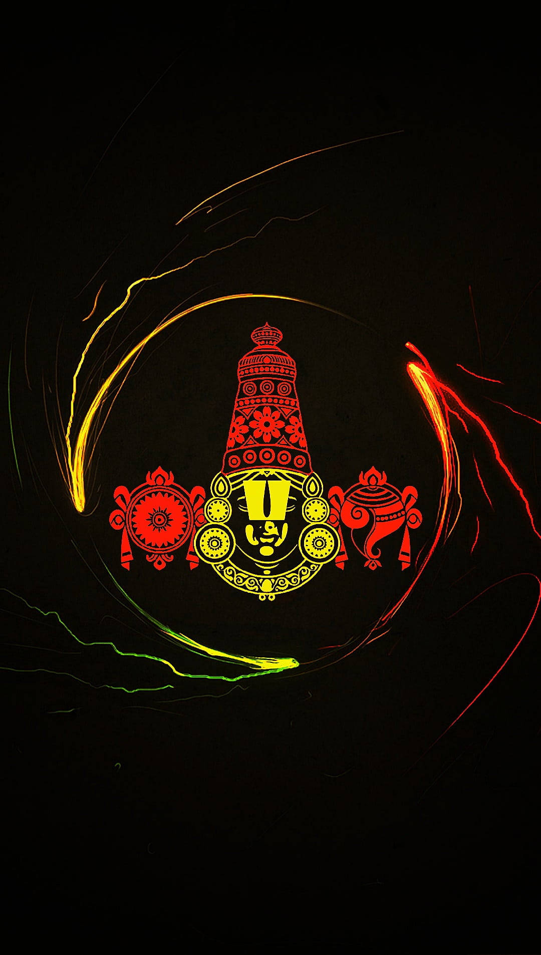 Tirupati Balaji Symboler baggrundsbillede Wallpaper