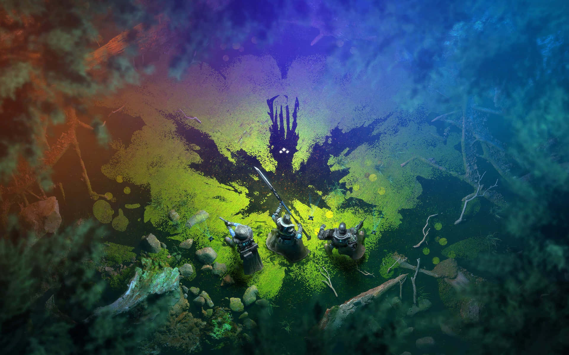 Erövraframtidens Slagfält Med Titan I Multiplayer-gevärspelet Destiny 2. Wallpaper