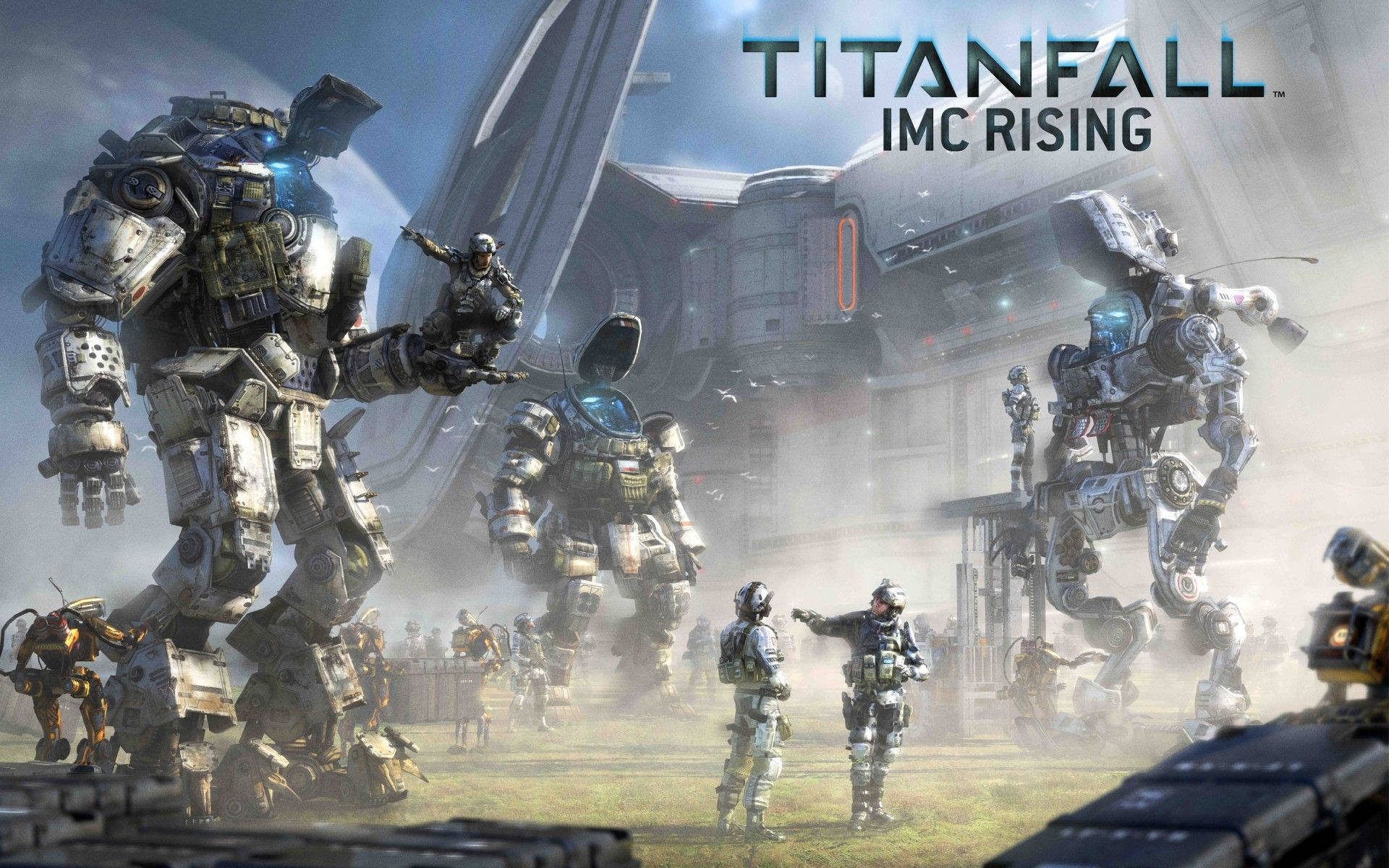 Ready your Titan for war in Titanfall 2: IMC Rising Wallpaper