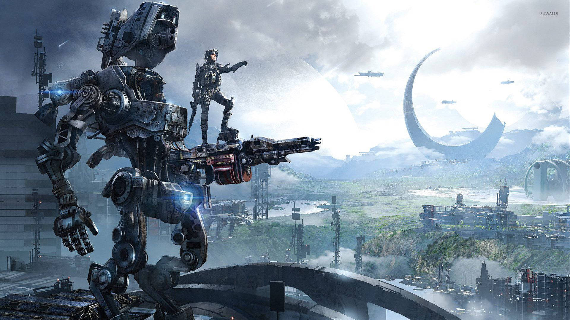 Explore the mysterious science fiction world of Titanfall 2 Wallpaper