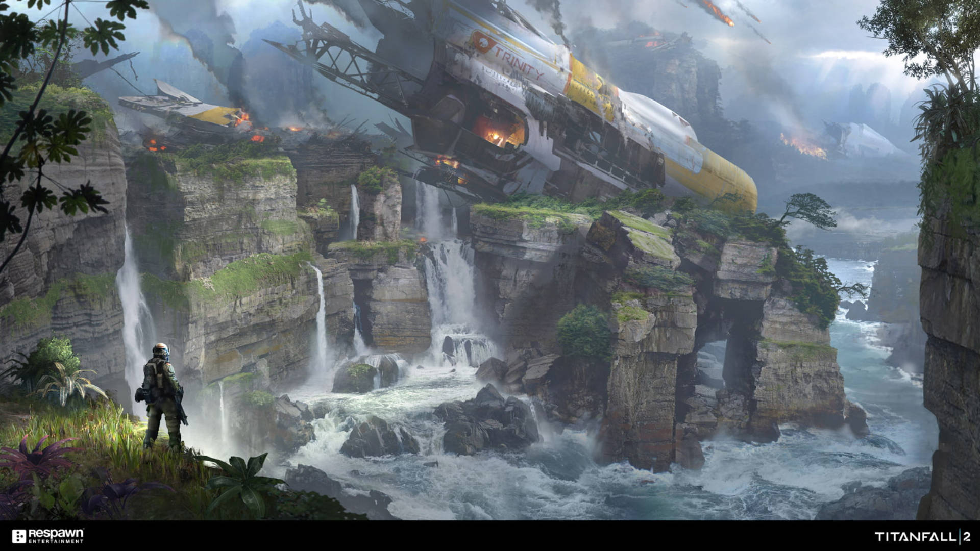 Titanfall Spaceship Wreck Wallpaper