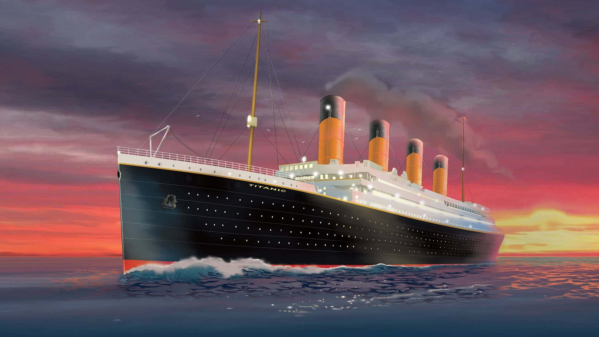 Titanicdet Största Skeppet I Världen