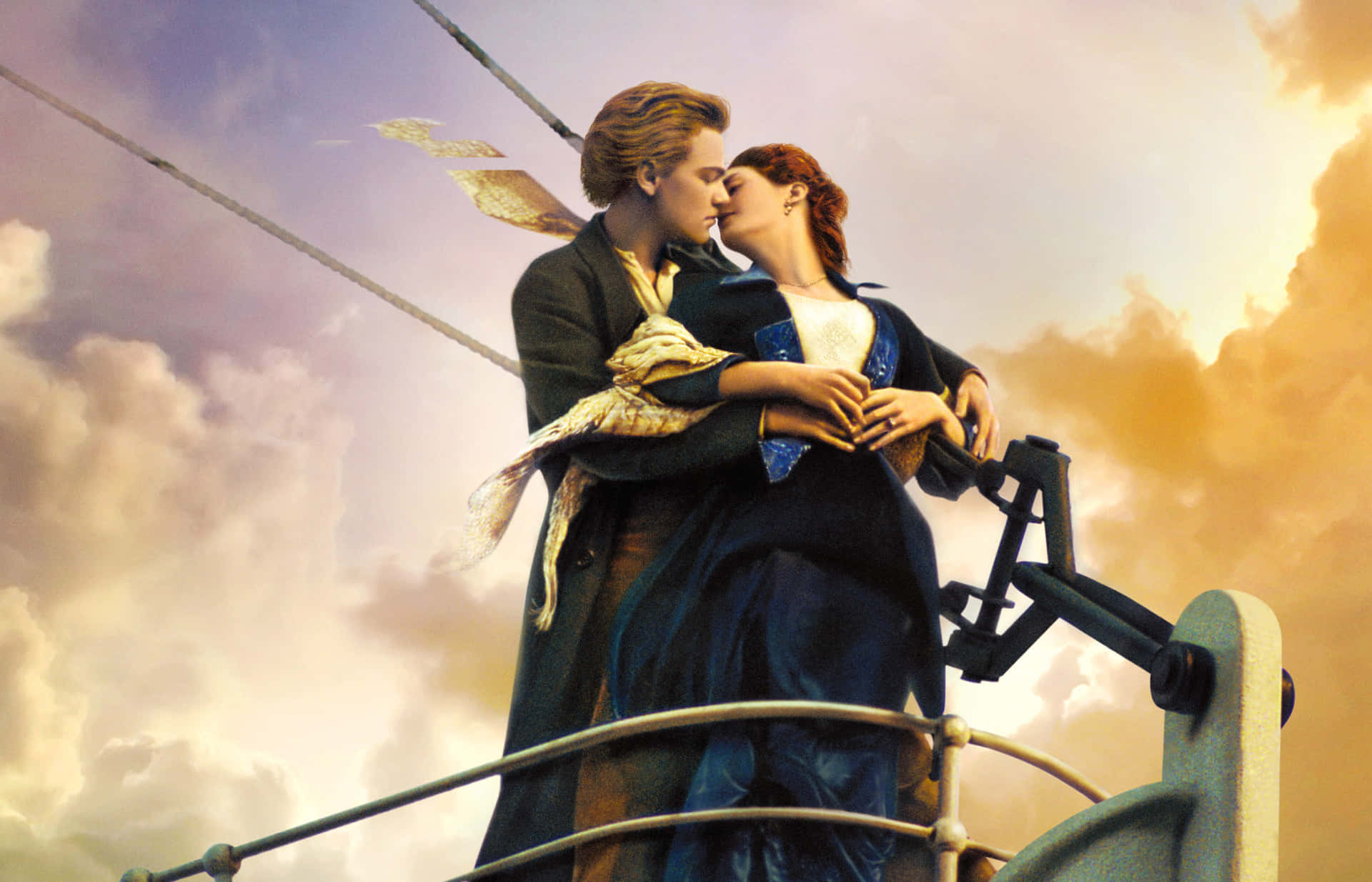 "Original poster for James Cameron's 1997 movie Titanic"