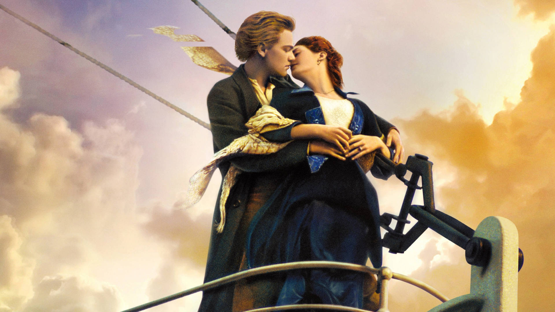 Titanic Couple Kissing HD Wallpaper