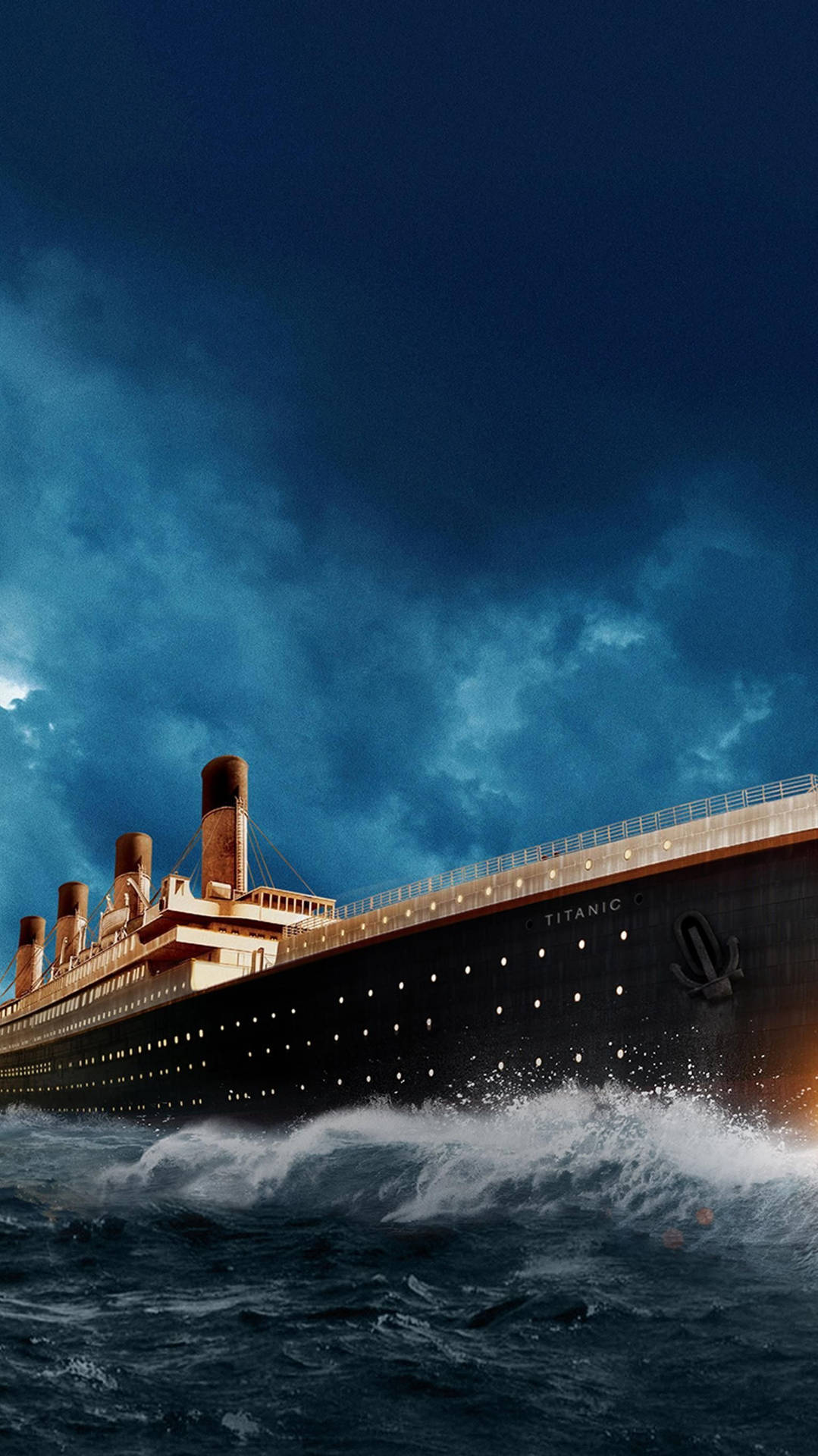 Titanic In The Storm Wallpaper