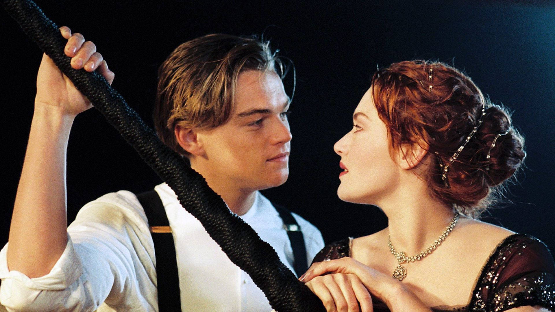 Titelpersonerne i Titanic som indre tapet Wallpaper