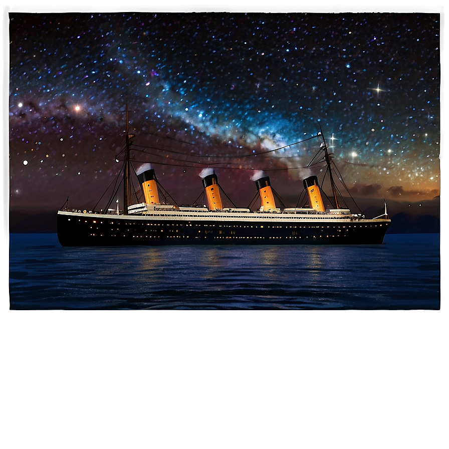 Titanic Night Sky Png 05212024 PNG