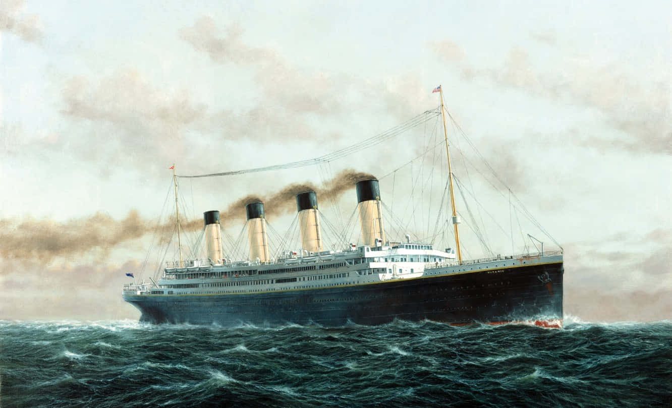 Dieunsinkbare Titanic Vor Ihrem Legendären Untergang