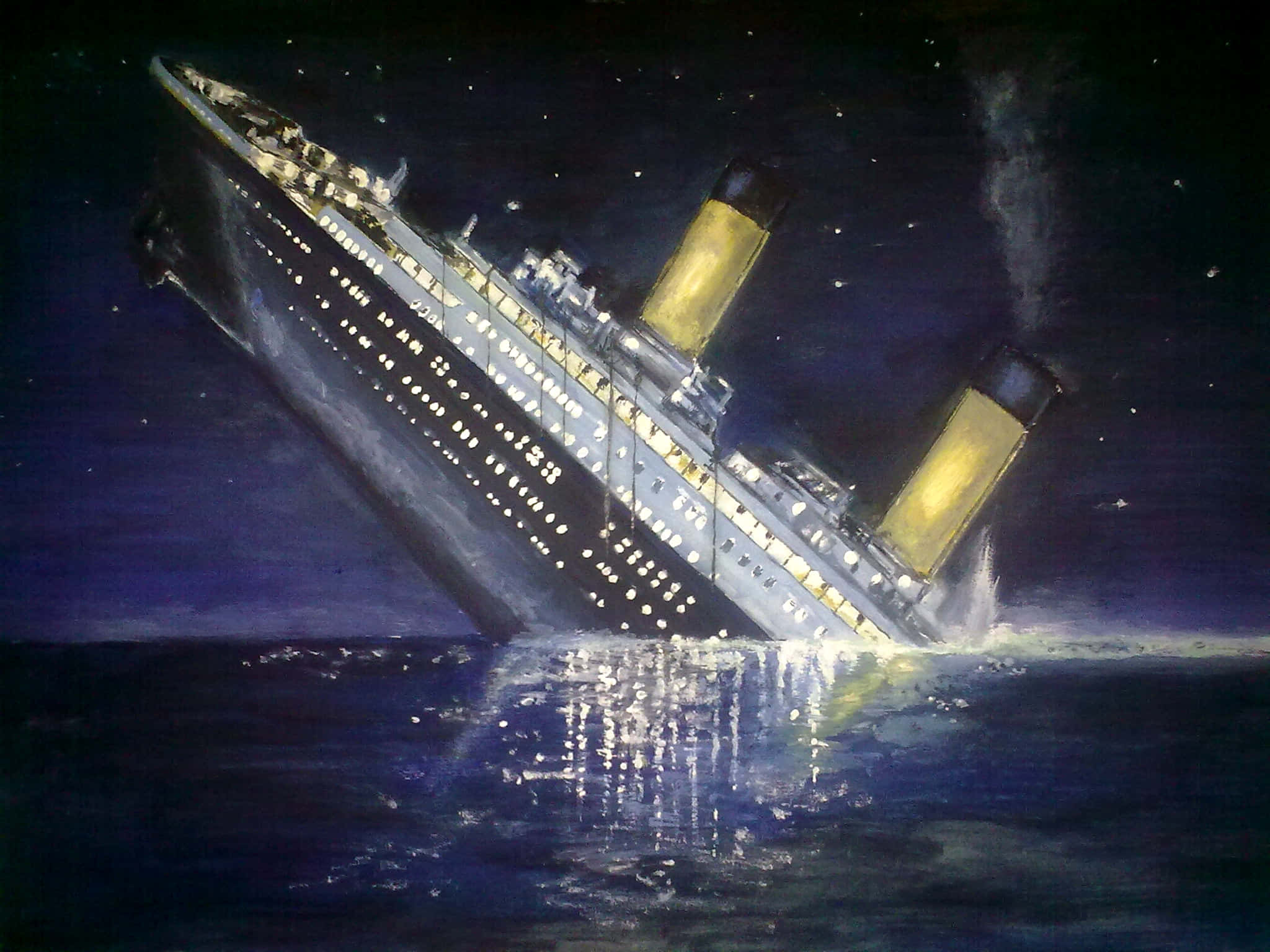 titanic movie stills sinking