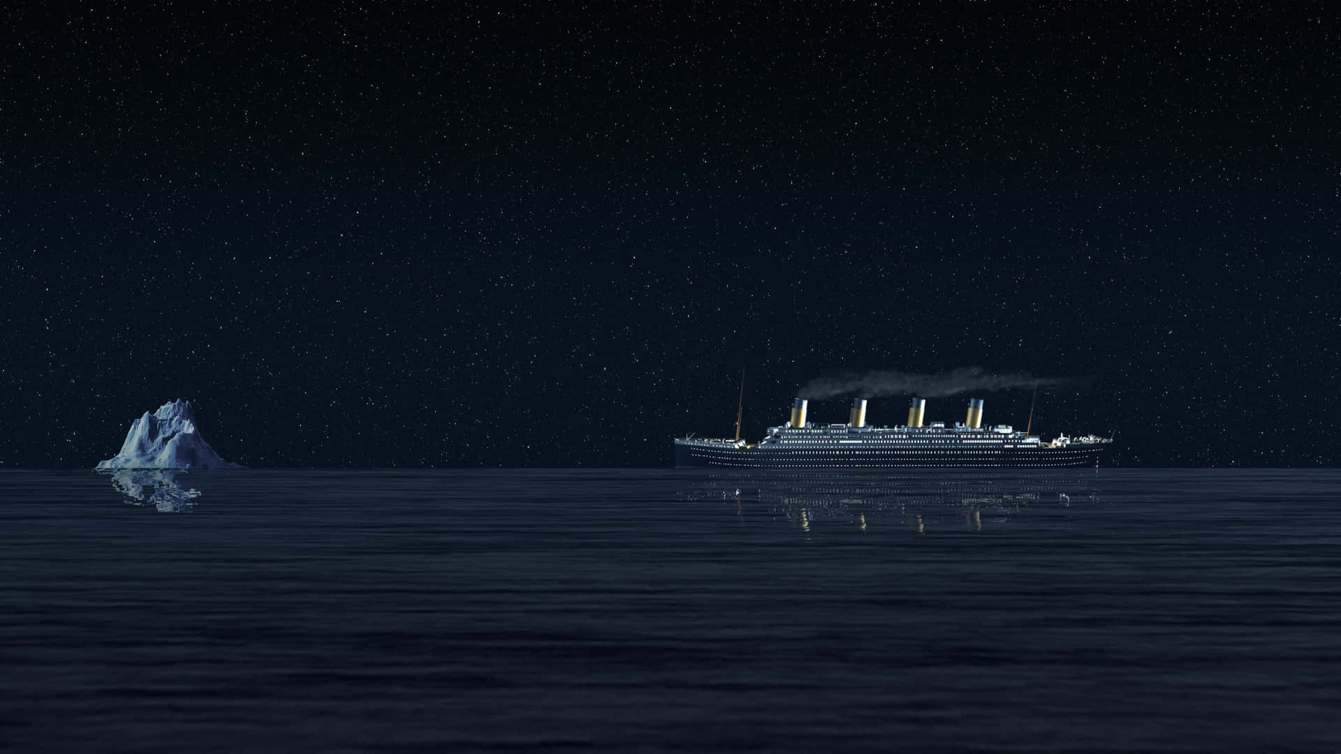 Elrms Titanic Se Abre Camino A Través Del Océano Atlántico Norte Antes De Su Trágico Final.