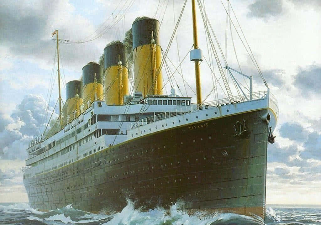 Titanicmålning Av John Mcdonald