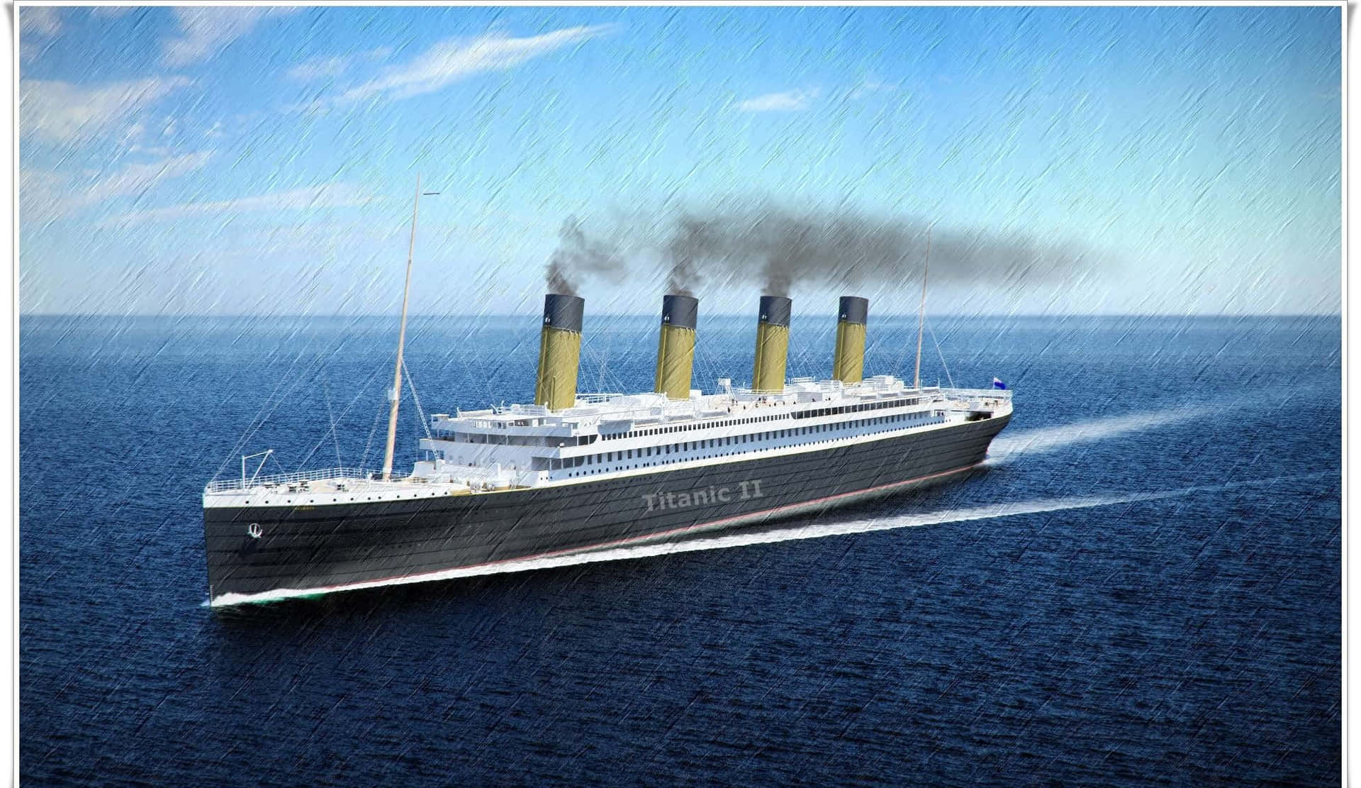 The Titanic Sinking Into The Depths