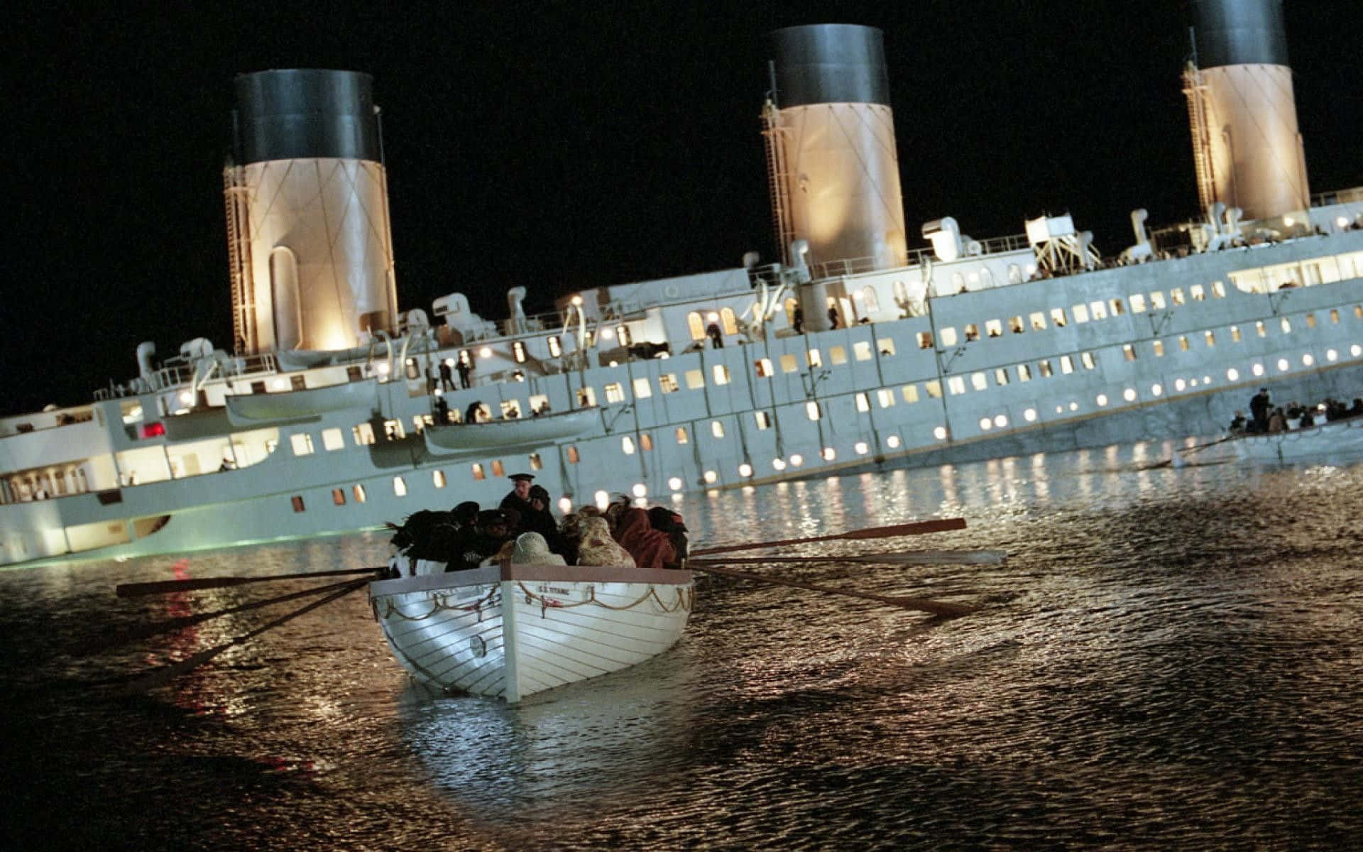 Titanic's Timeless Tragedy - Underwater View Wallpaper