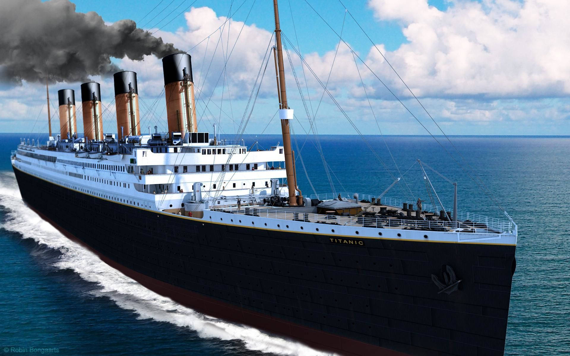Titanic Ship Graphic Wallpaper