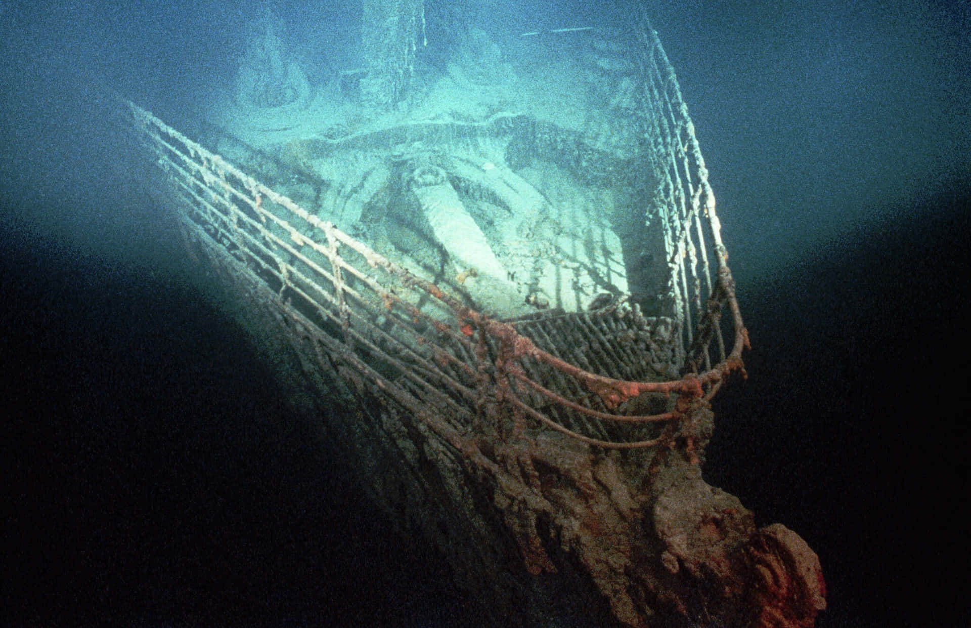 Immaginedel Rms Titanic Sott'acqua