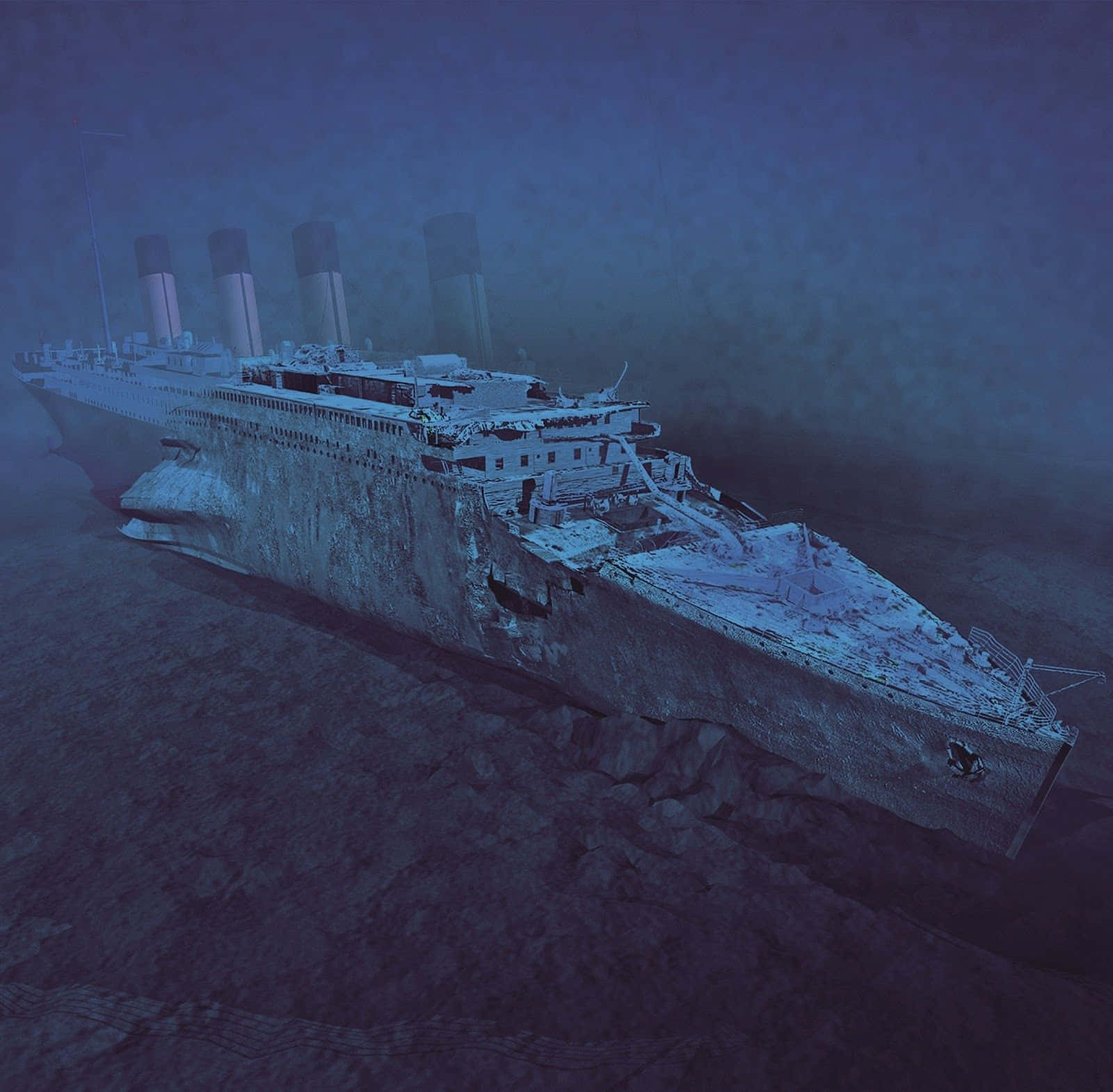 Titanic 3D Model Underwater Picture