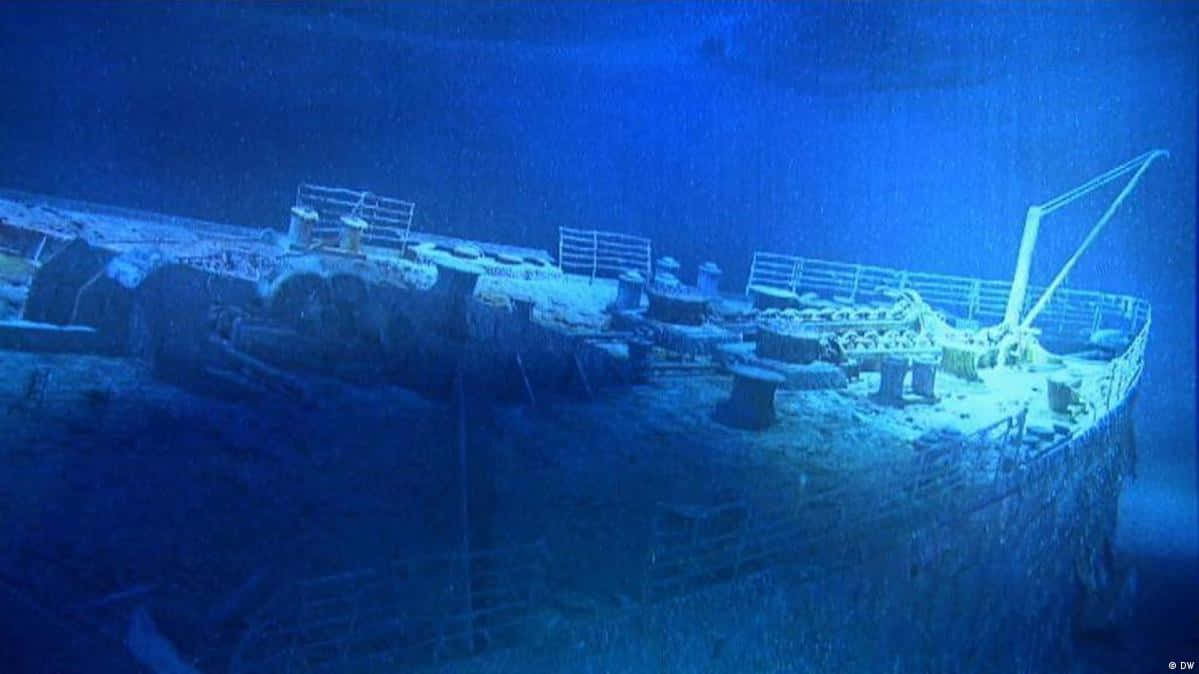 Restosdo Titanic Imagem Subaquática