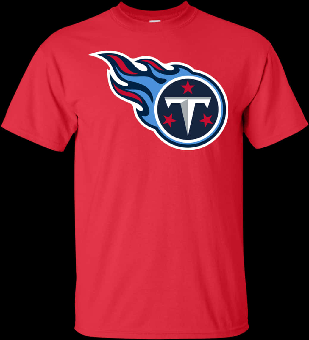 Titans Logo Red T Shirt PNG