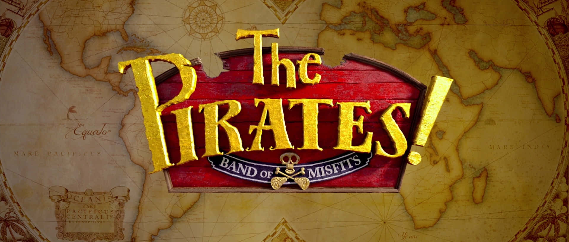 Title Card Of The Pirates Band Of Misfits Wallpaper