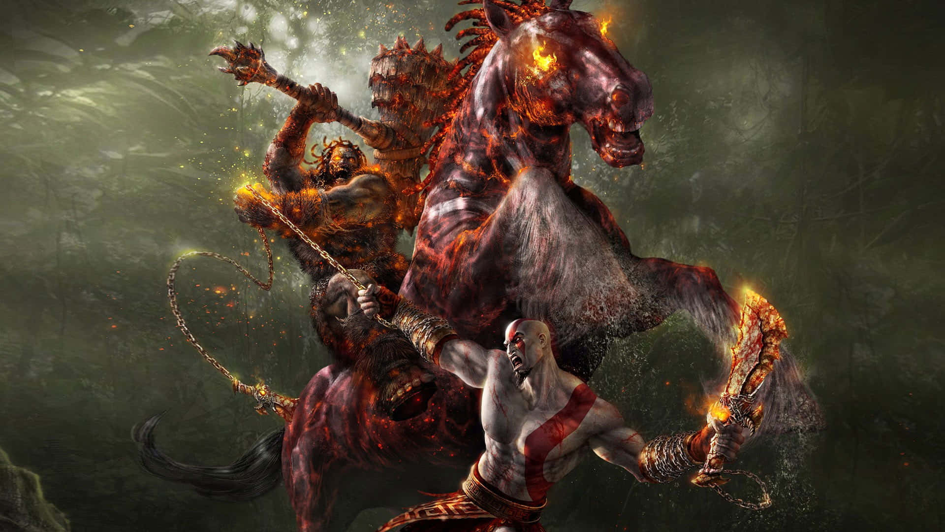 Titolosfondo Di God Of War Kratos E Atreus