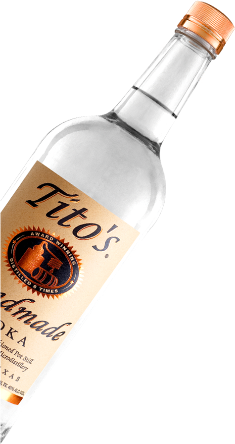 Titos Handmade Vodka Bottle PNG