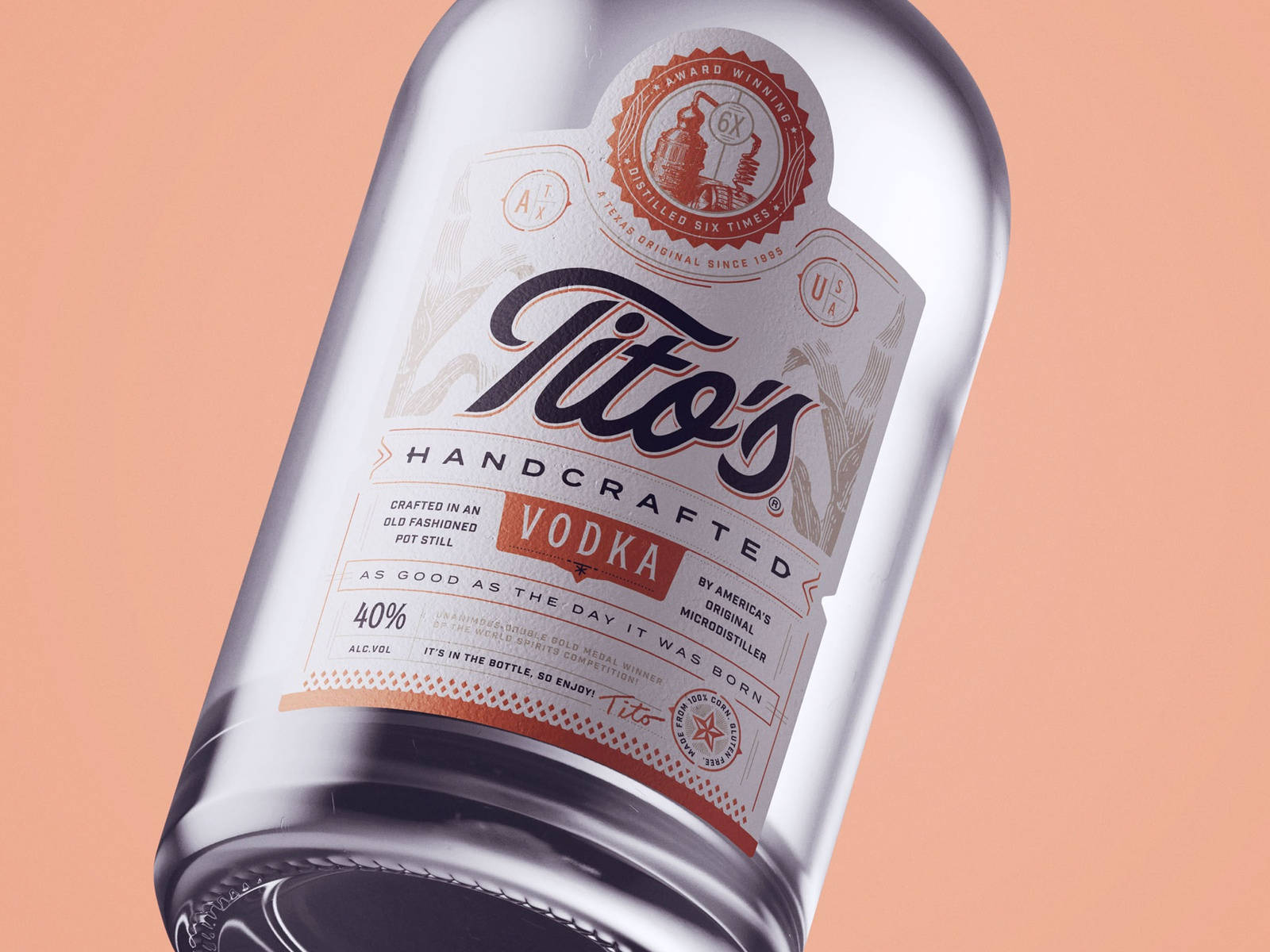 Titos Vodka New Label And Logo Wallpaper