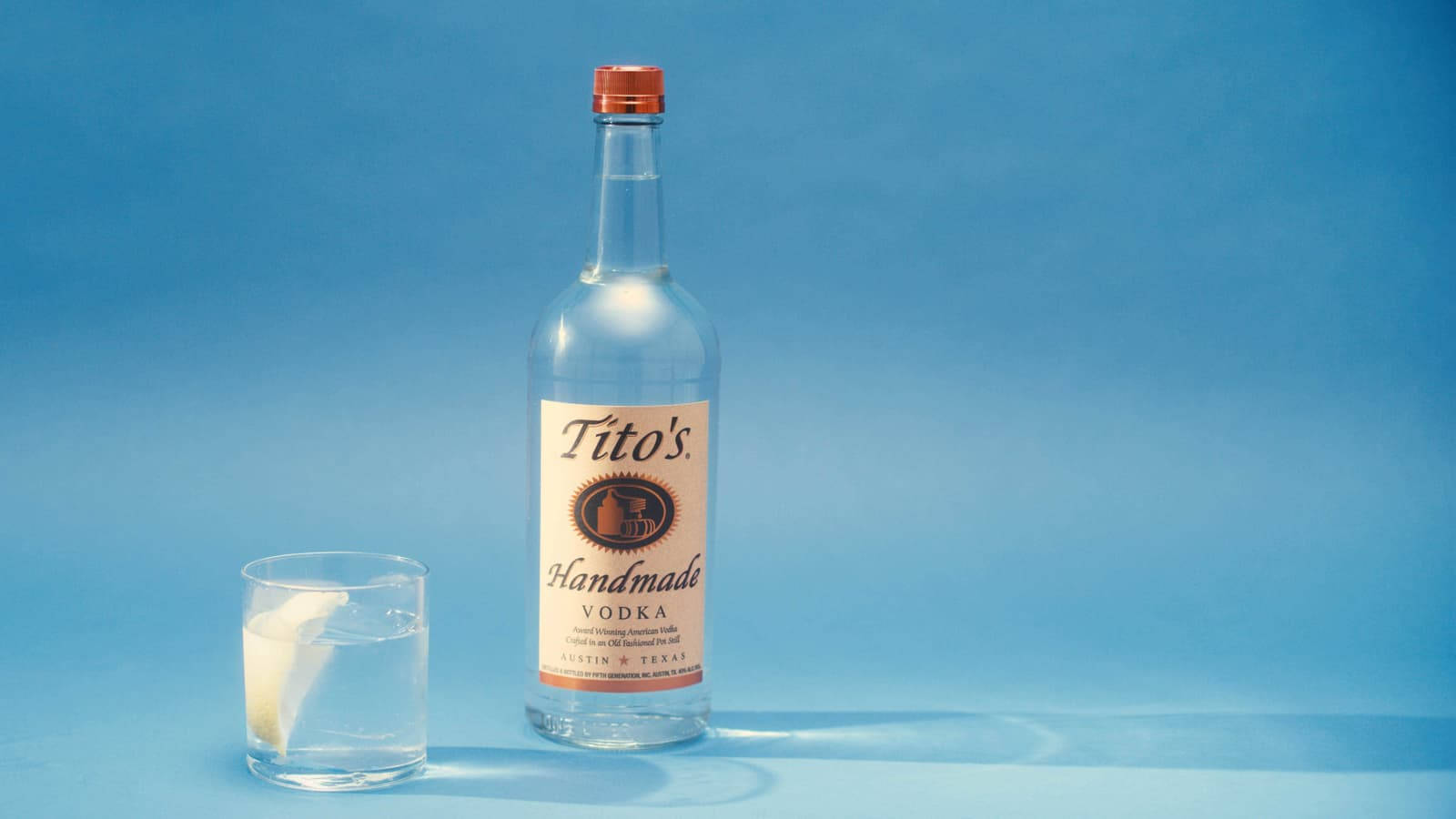 Titos Vodka Served With Lemon Wallpaper