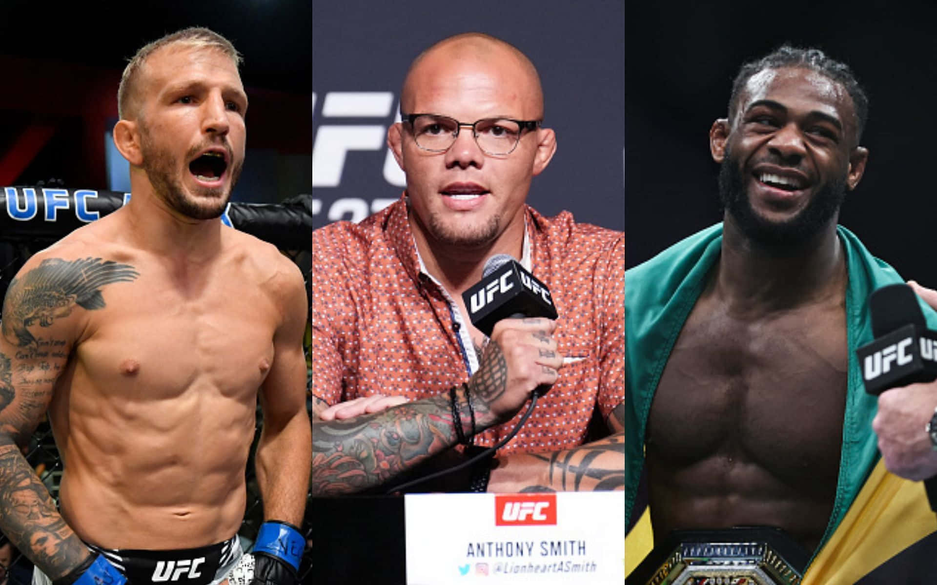 Tj Dillashaw, Anthony Smith, And Aljamain Sterling Wallpaper